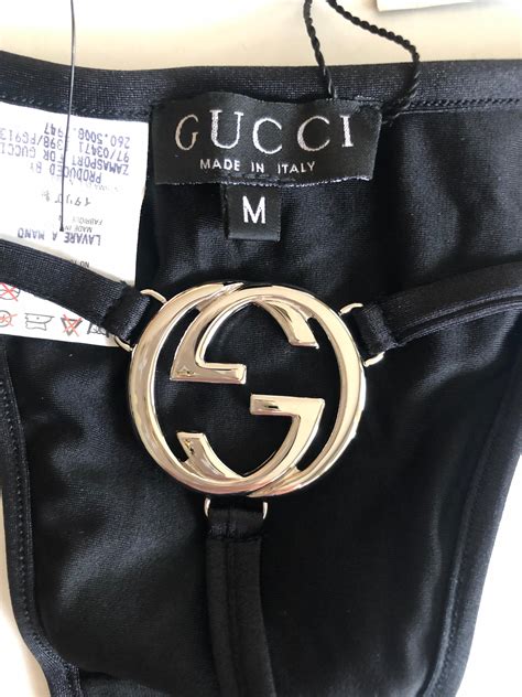 black gucci bra|gucci g string.